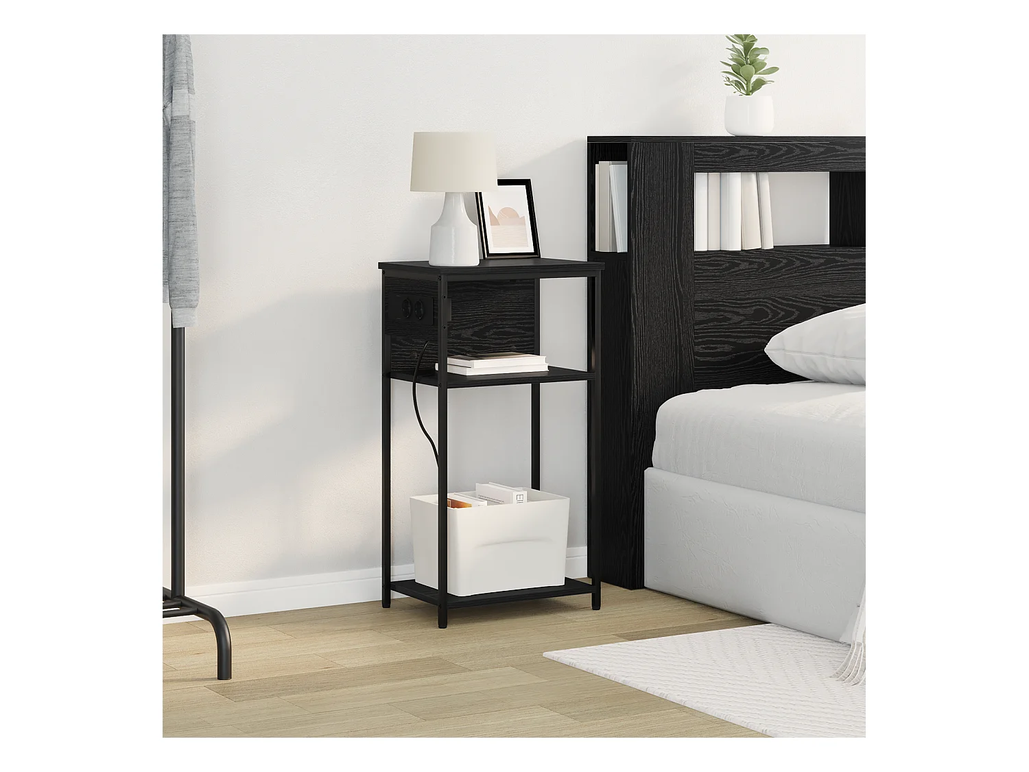 Cabinet de chevet Chêne noir 28.1 x 40.9 x 75 cm