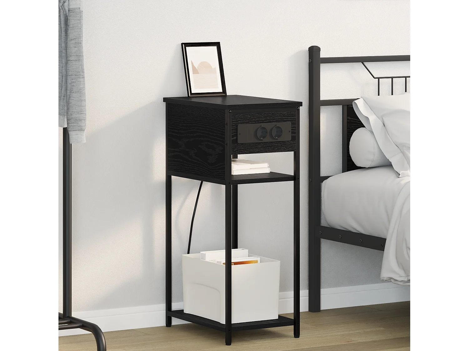 Cabinet de chevet Chêne noir 28.1 x 40.9 x 75 cm