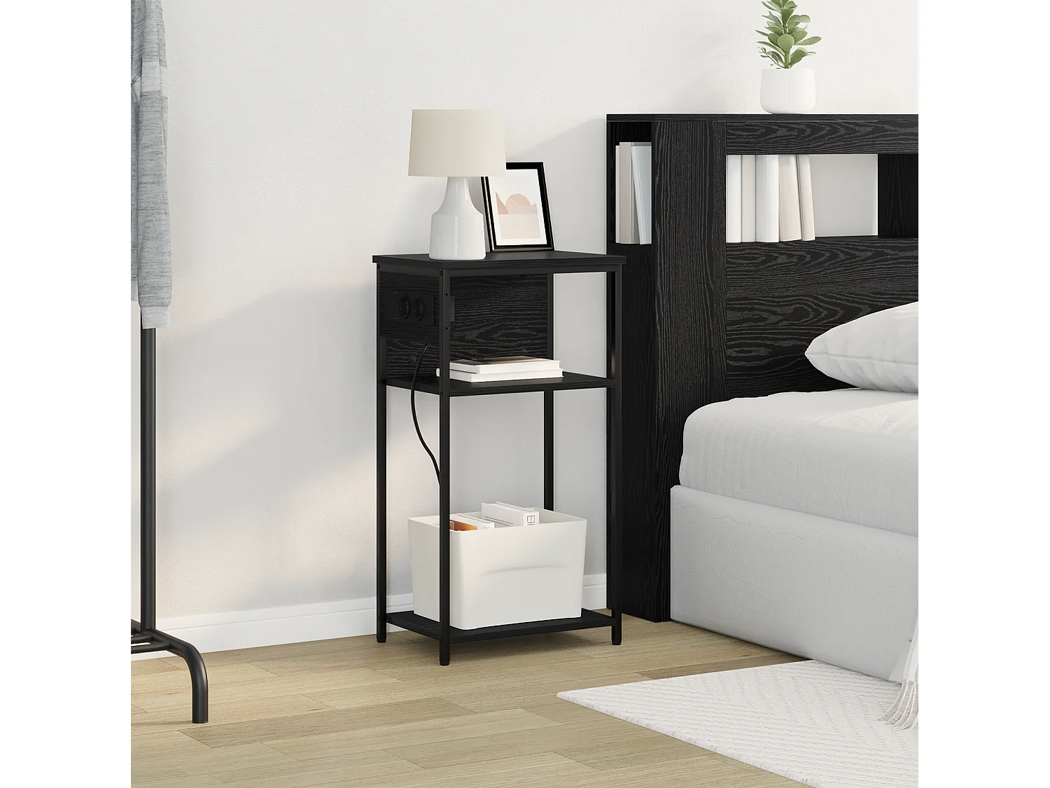 Cabinet de chevet Chêne noir 28.1 x 40.9 x 75 cm