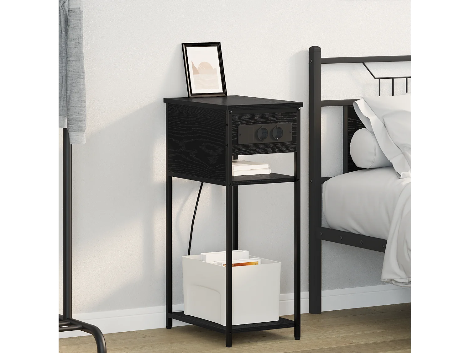 Cabinet de chevet Chêne noir 28.1 x 40.9 x 75 cm