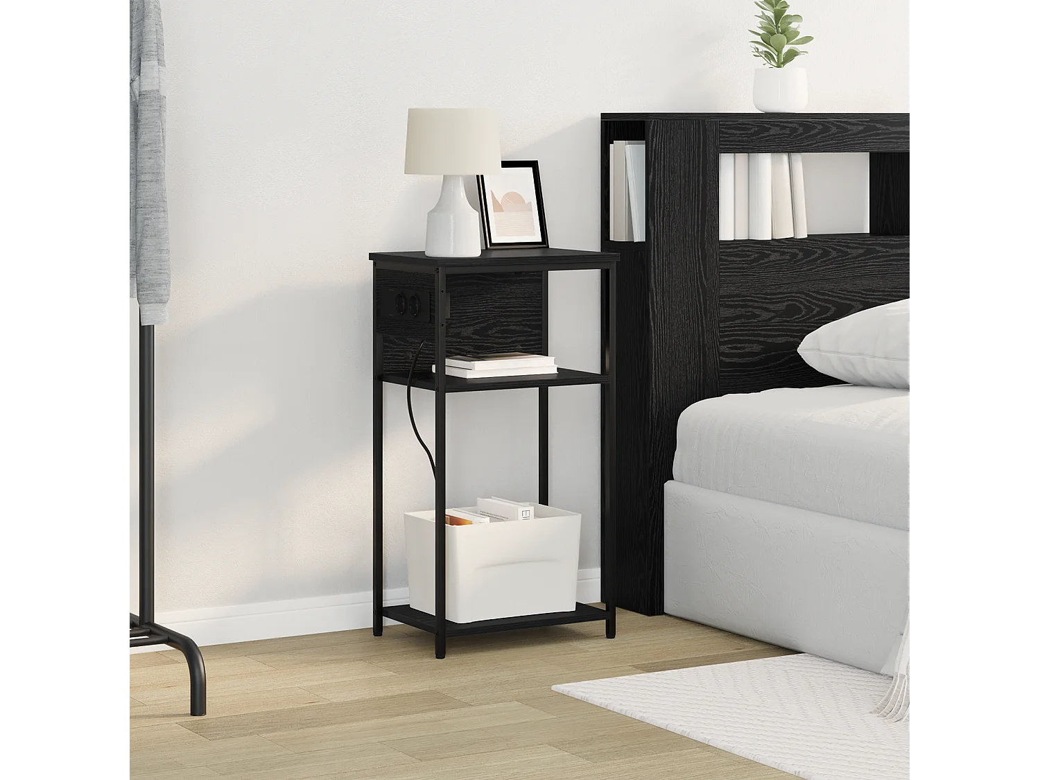 Cabinet de chevet Chêne noir 28.1 x 40.9 x 75 cm