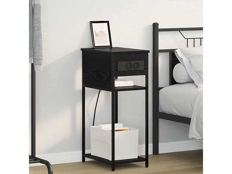 Cabinet de chevet Chêne noir 28.1 x 40.9 x 75 cm