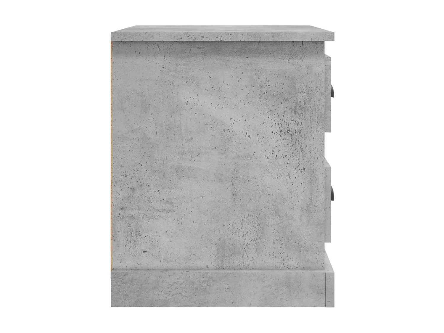Comodini 2 pezzi grigio cemento 39x39x47,5 cm in legno ingegnerizzato