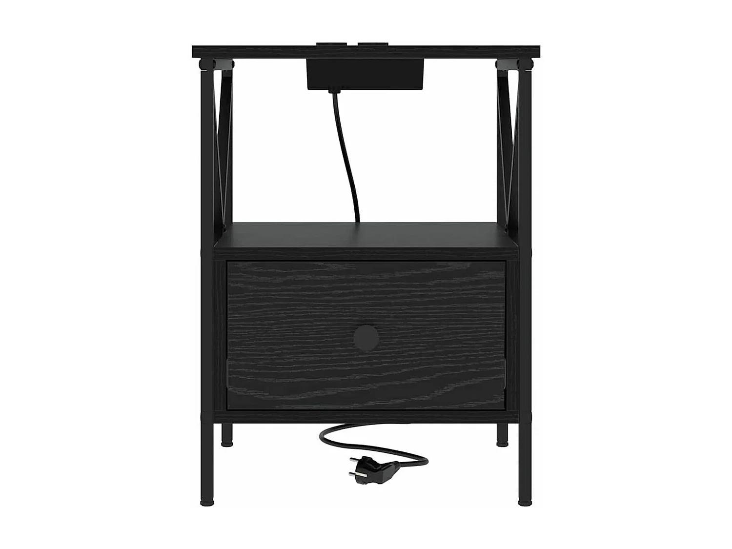 Cabinet de chevet 2 pcs Chêne noir 41.5 x 40.5 x 55 cm