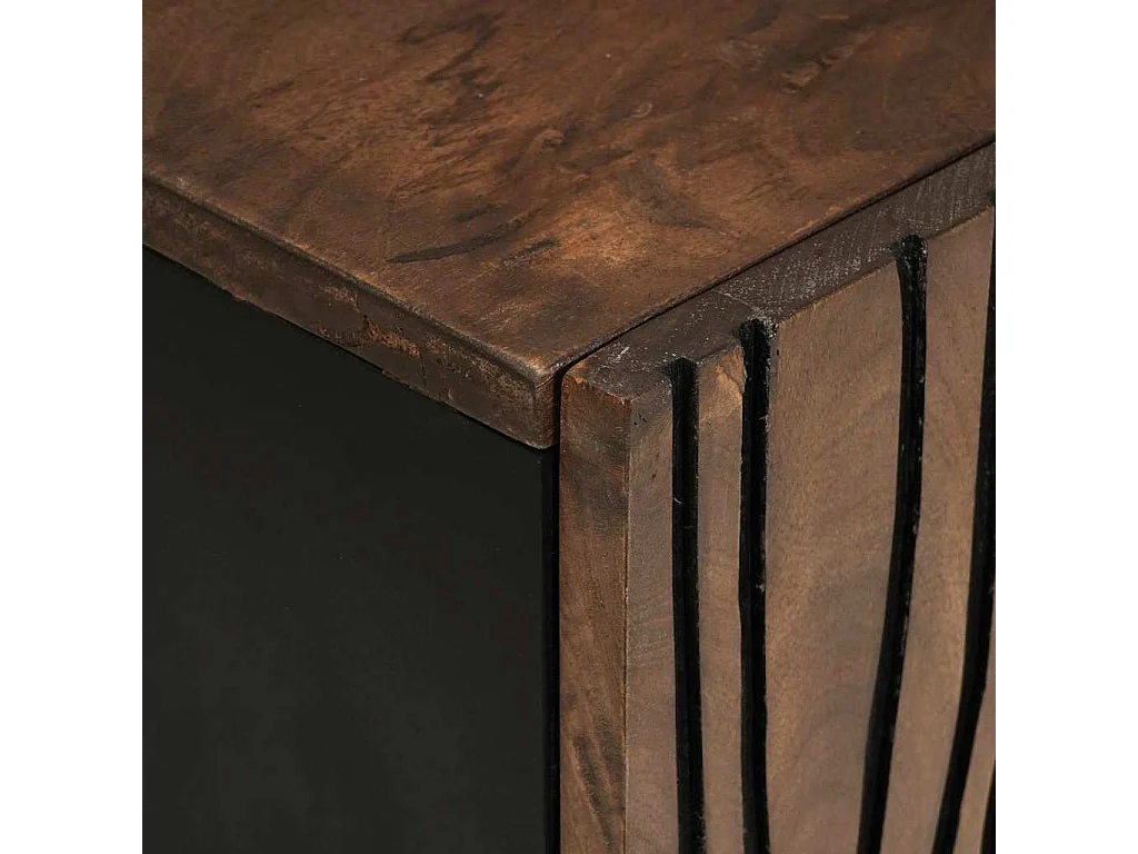 Meuble TV Marron 105 x 33 x 46 cm bois de manguier massif