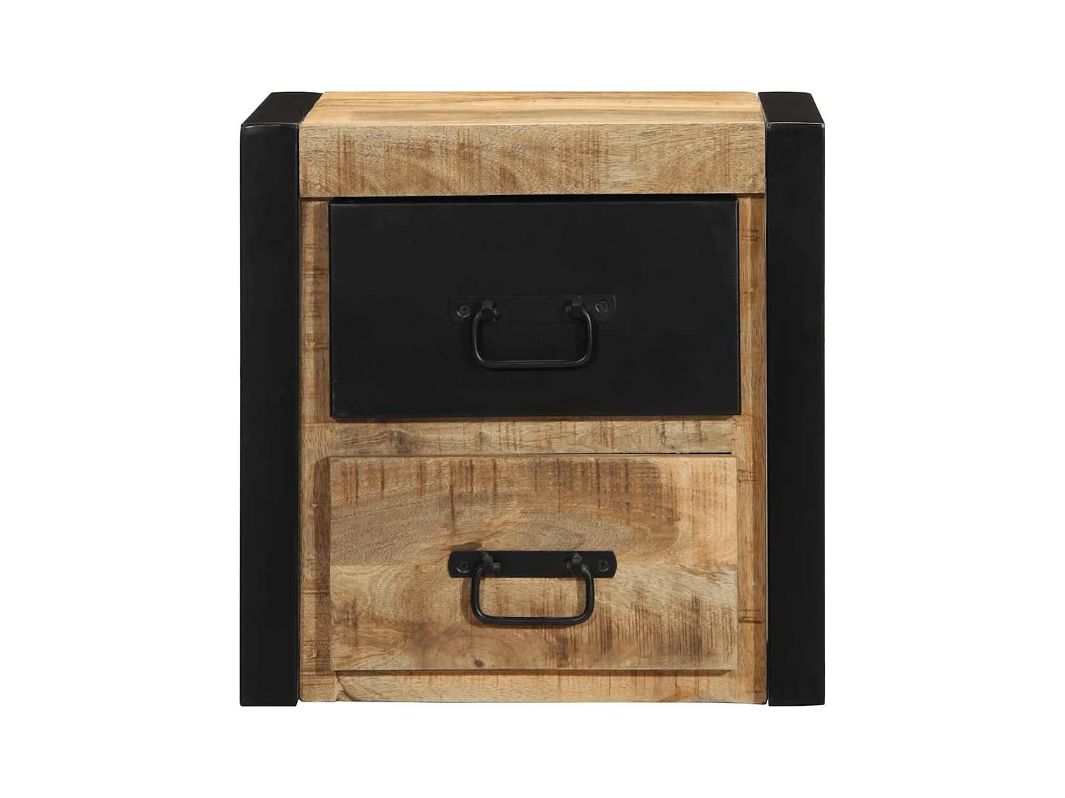 Table de chevet 40x35x40 cm bois massif de manguier brut