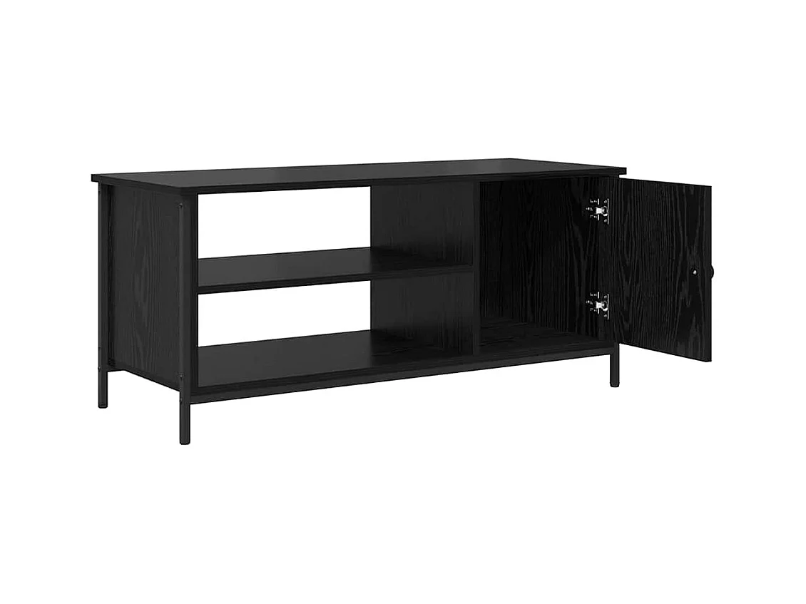 Meuble TV Chêne noir 100 x 40 x 45 cm Bois d'ingénierie