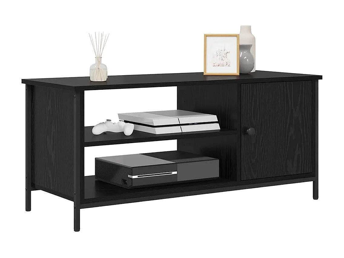 Meuble TV Chêne noir 100 x 40 x 45 cm Bois d'ingénierie