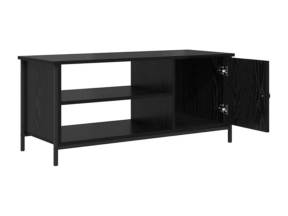 Meuble TV Chêne noir 100 x 40 x 45 cm Bois d'ingénierie