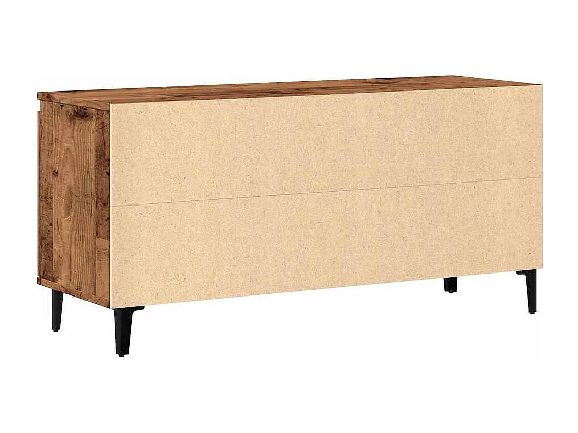 Meuble TV vieux bois 102x35x50 cm bois d'ingénierie