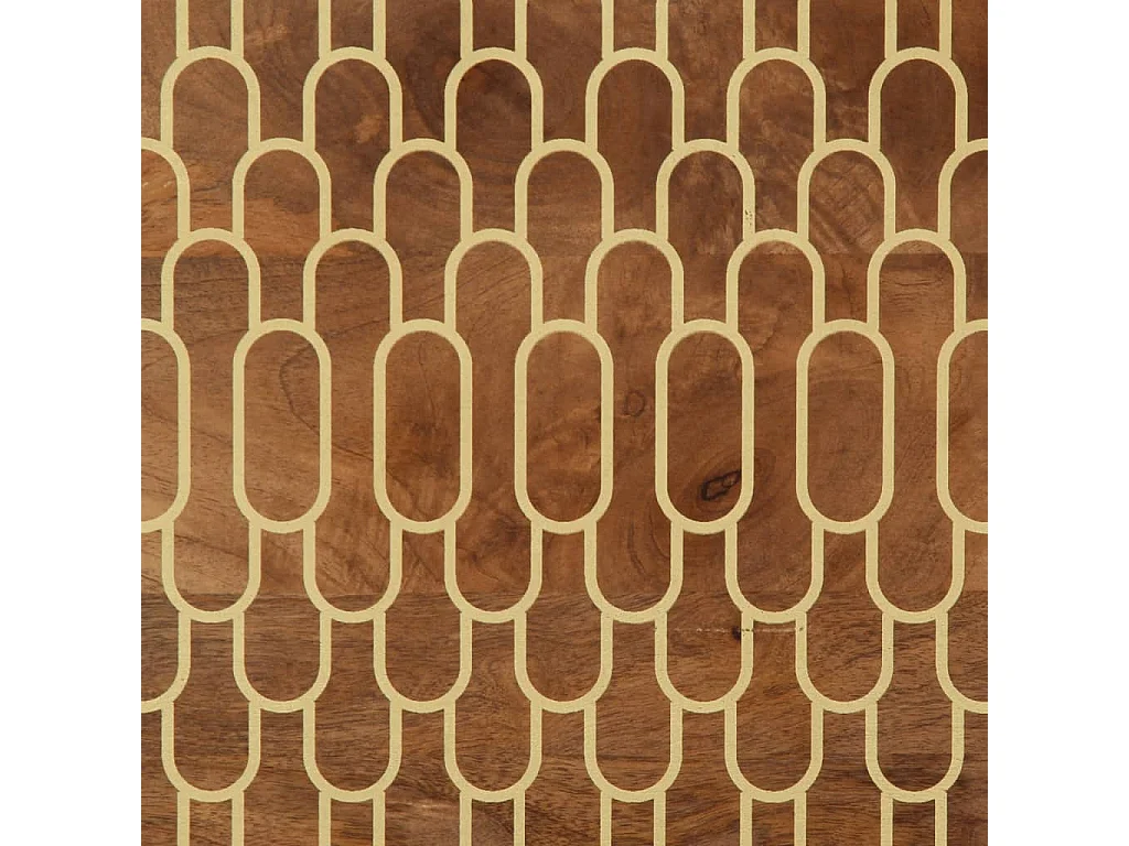 TV-Schrank 100x33x46 cm massives Mangoholz