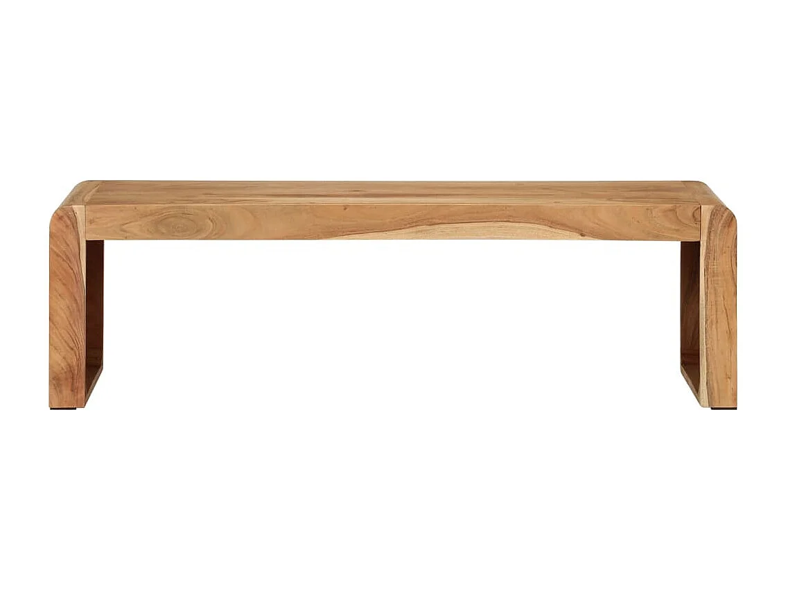 Mueble de TV 110x33x33 cm madera maciza de acacia