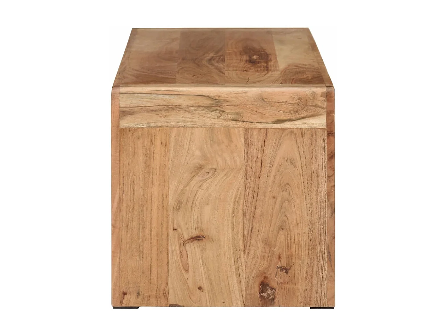 Mueble de TV 110x33x33 cm madera maciza de acacia