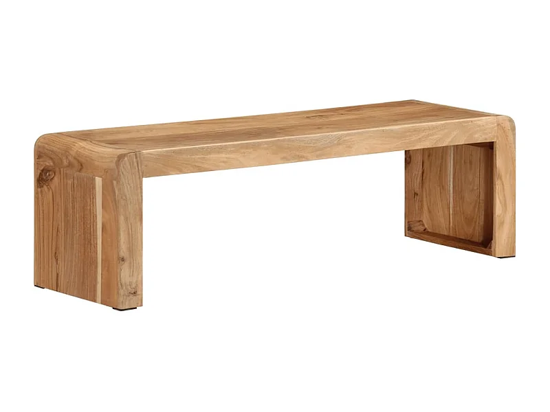 Mueble de TV 110x33x33 cm madera maciza de acacia