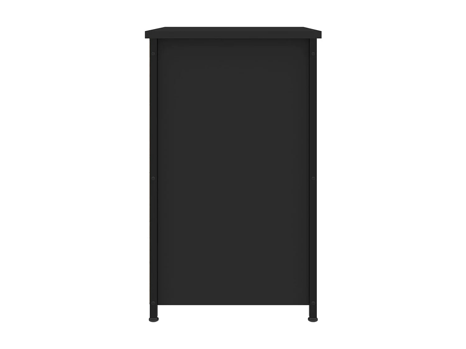 Comodino nero 40x36x60 cm in legno ingegnerizzato