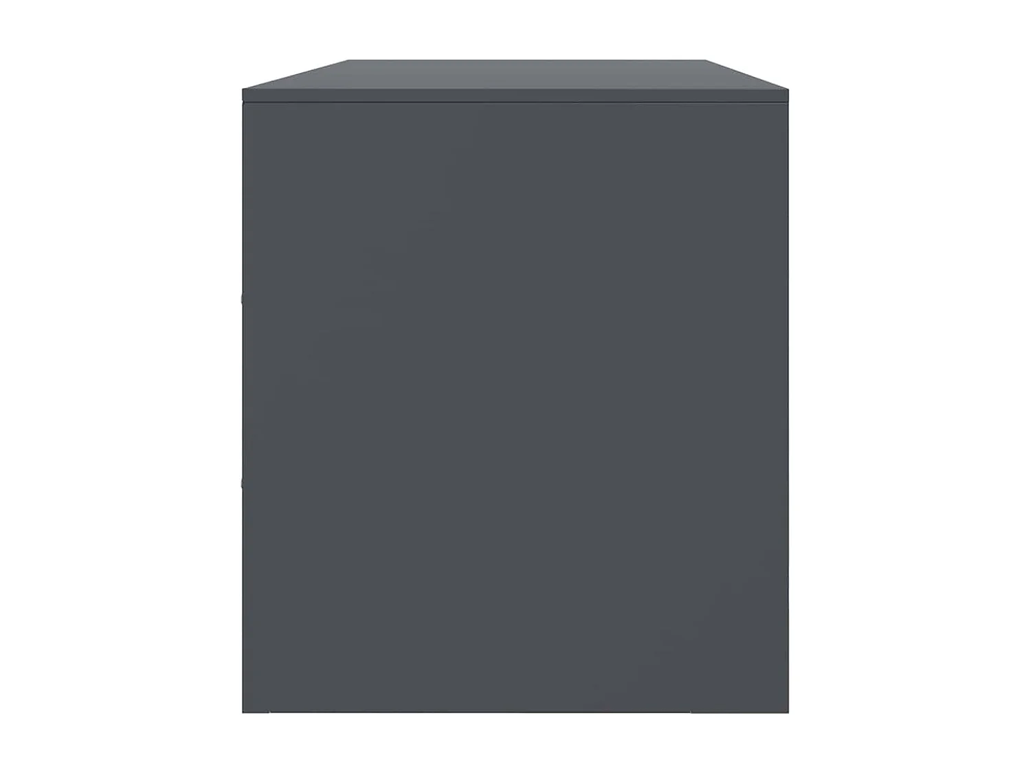 Meuble TV anthracite 99x39x44 cm acier