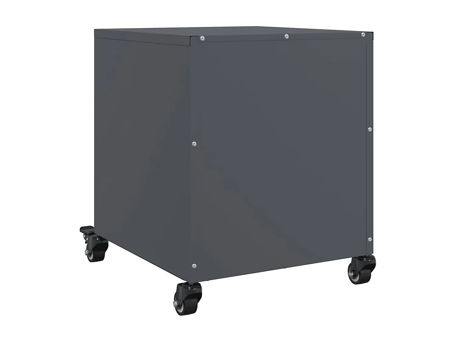 Nachtkastjes 2 stuks antraciet 36x39x43,5 cm staal