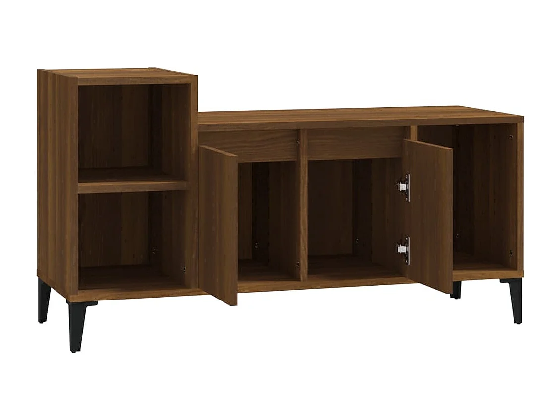Meuble TV Chêne marron 100x35x55 cm Bois d'ingénierie