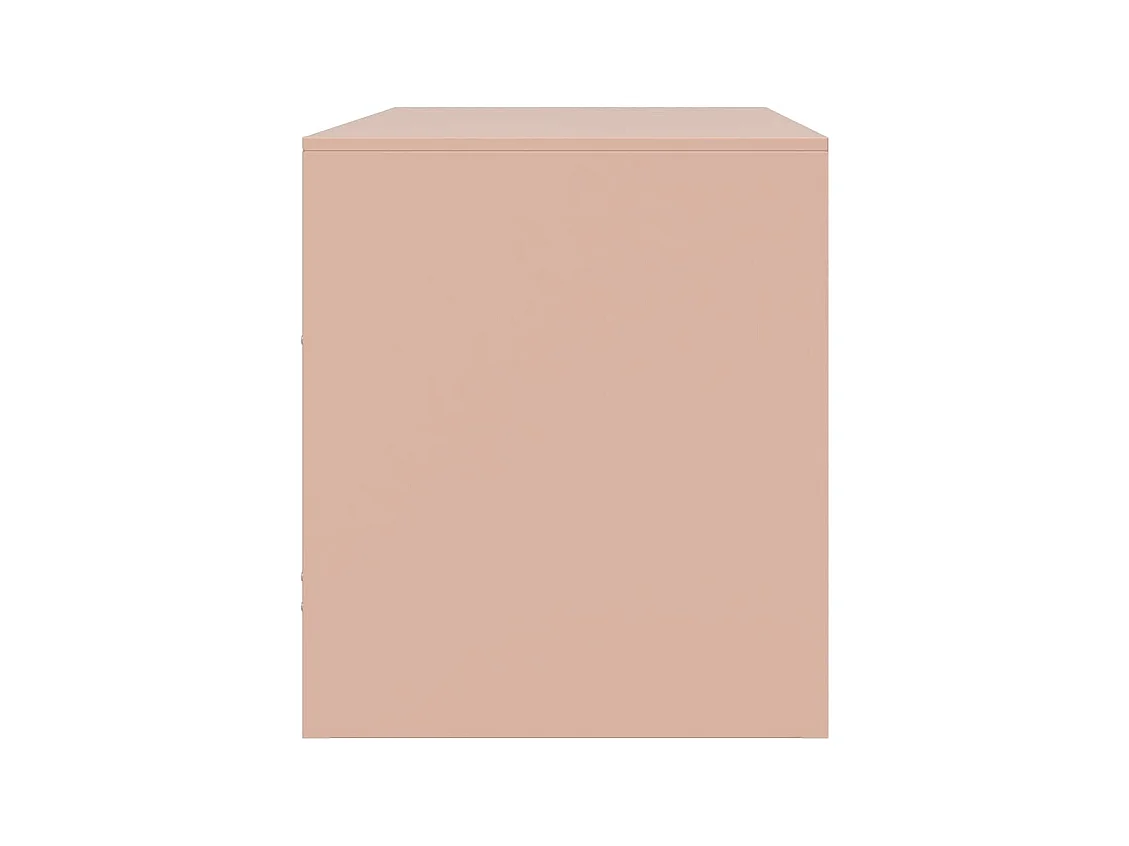 Mobile porta TV rosa 67x39x44 cm in acciaio