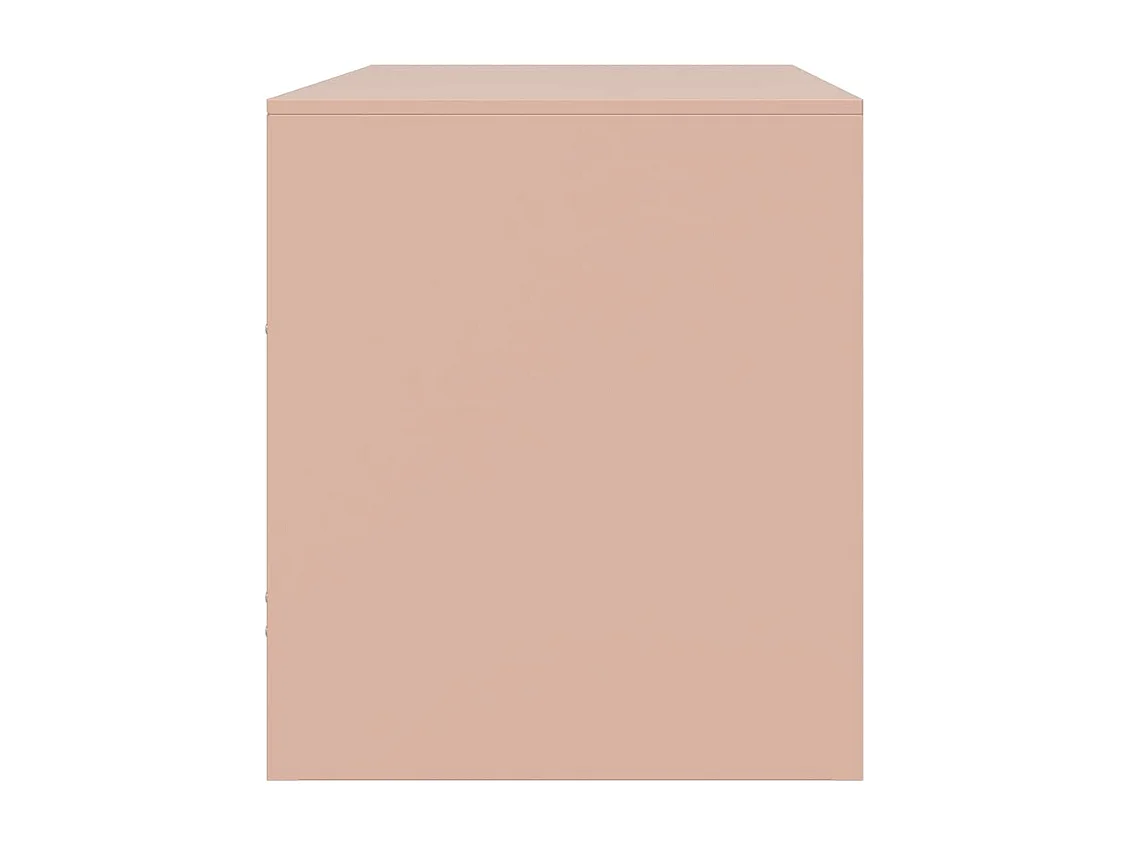 Meuble TV rose 67x39x44 cm acier