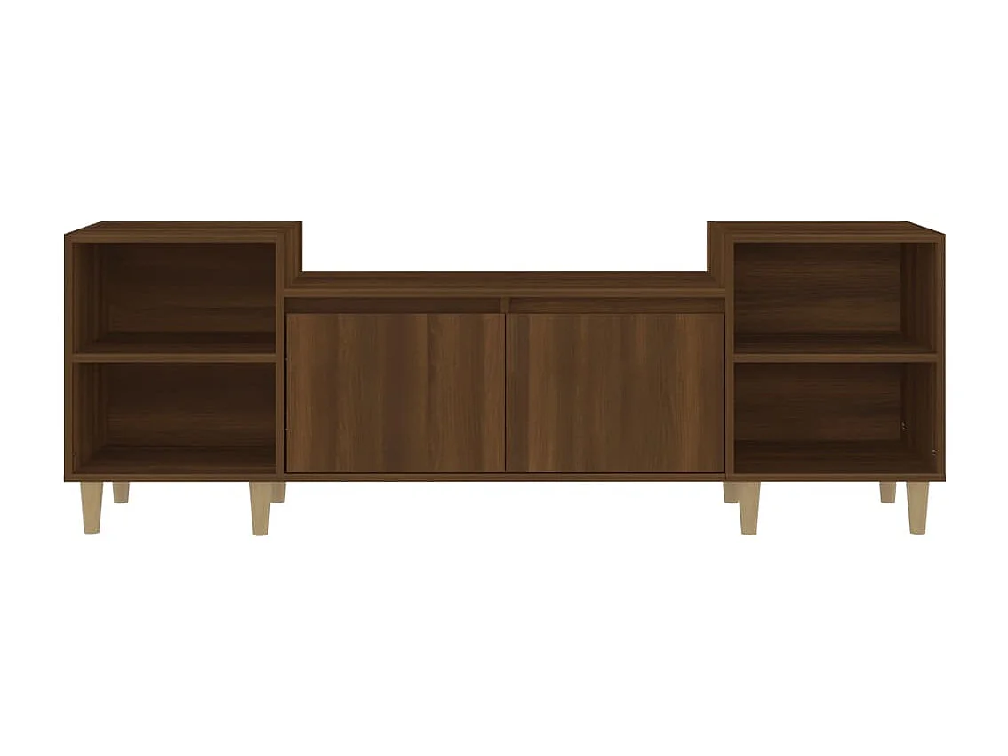 Mueble de TV Roble marrón 160x35x55 cm Madera de ingeniería