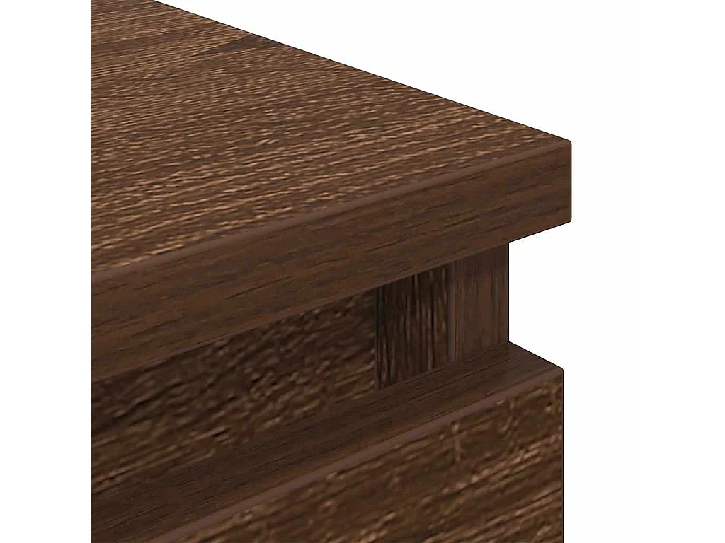 Meuble TV chêne marron 40x35x54 cm bois d'ingénierie