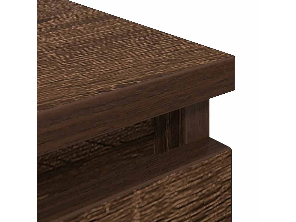 Meuble TV chêne marron 100x35x54 cm bois d'ingénierie