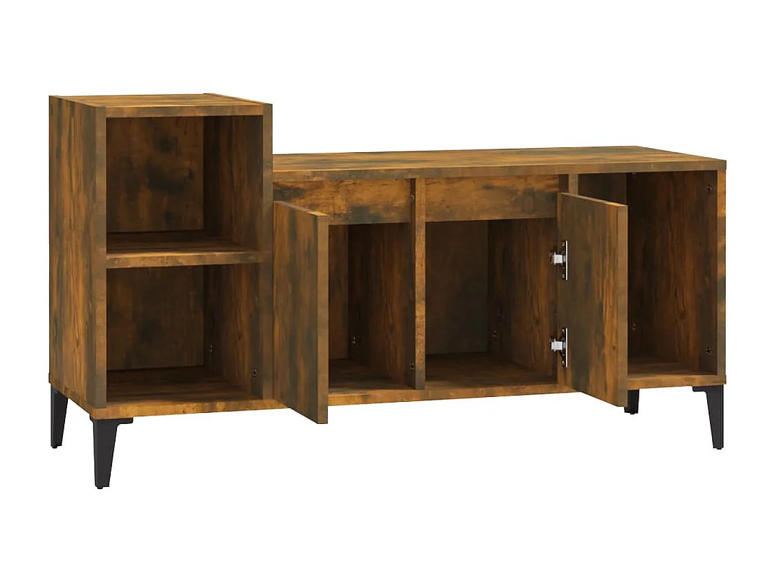 Mobile TV in rovere affumicato 100x35x55 cm in legno ingegnerizzato