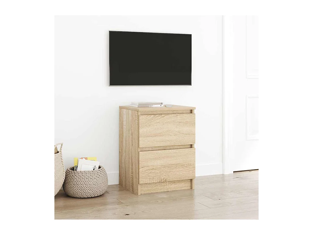 Meuble TV chêne sonoma 40x35x54 cm bois d'ingénierie