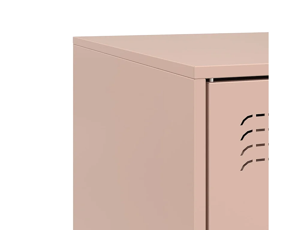 Meuble TV rose 99x39x44 cm acier