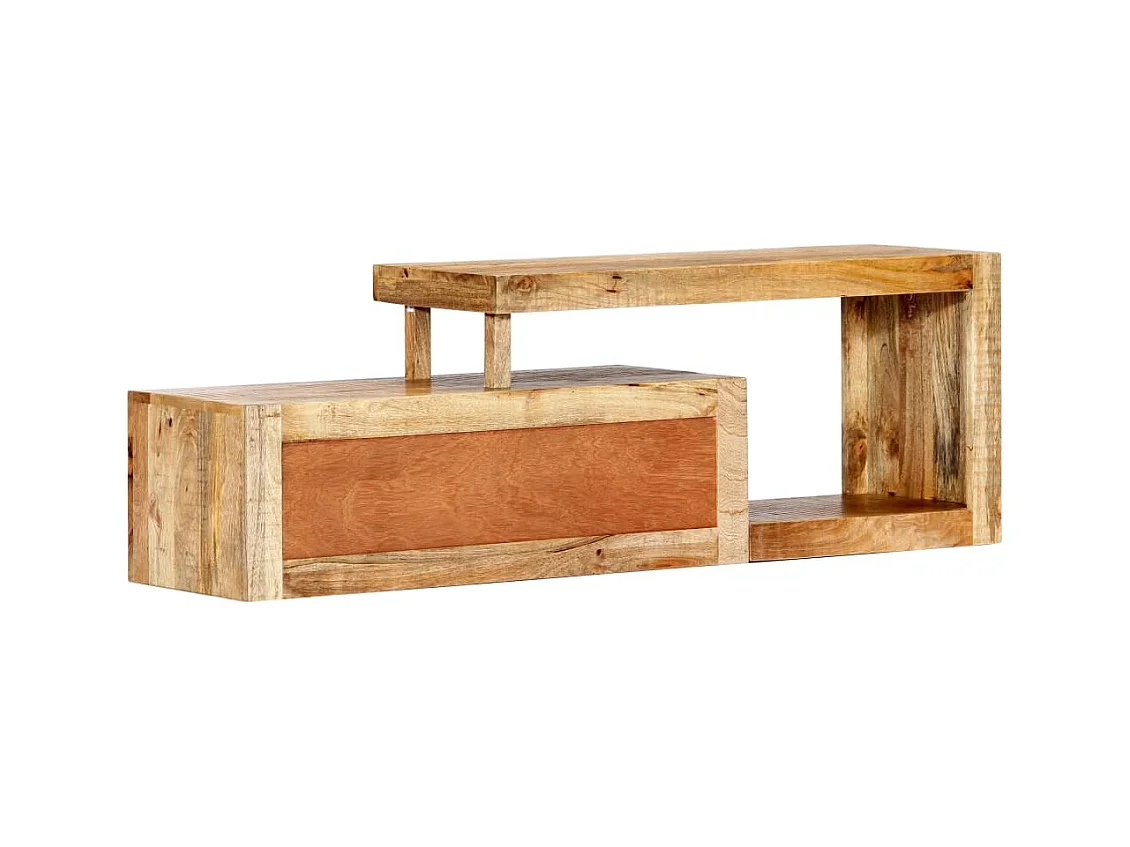 Meuble TV 120x30x40 cm Bois massif de manguier