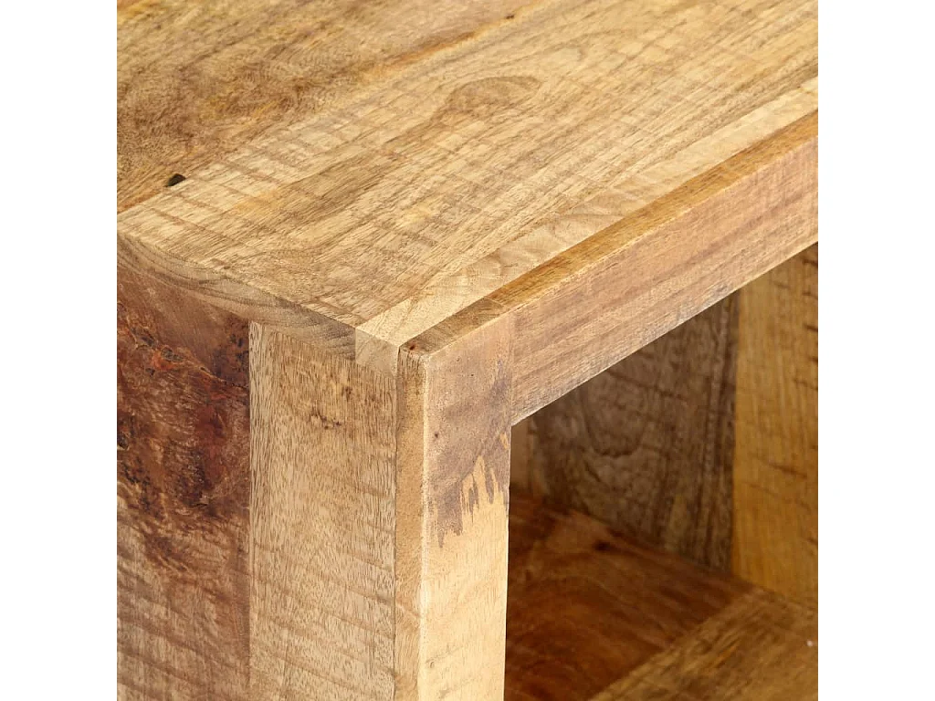 Meuble TV 120x30x40 cm Bois massif de manguier