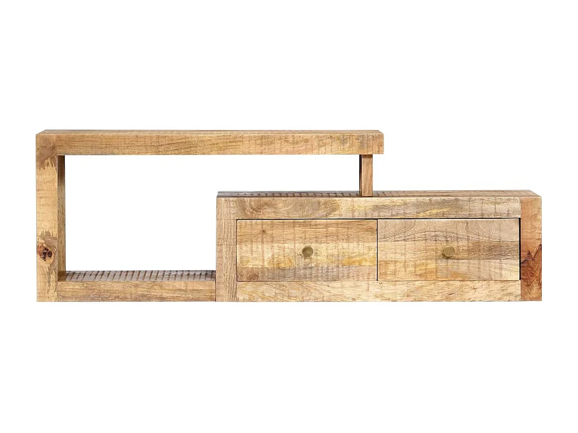Meuble TV 120x30x40 cm Bois massif de manguier