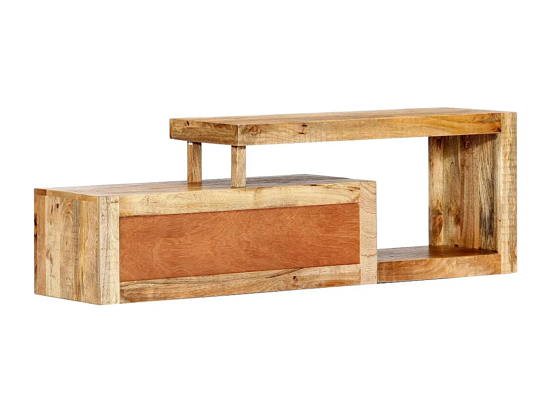 Meuble TV 120x30x40 cm Bois massif de manguier