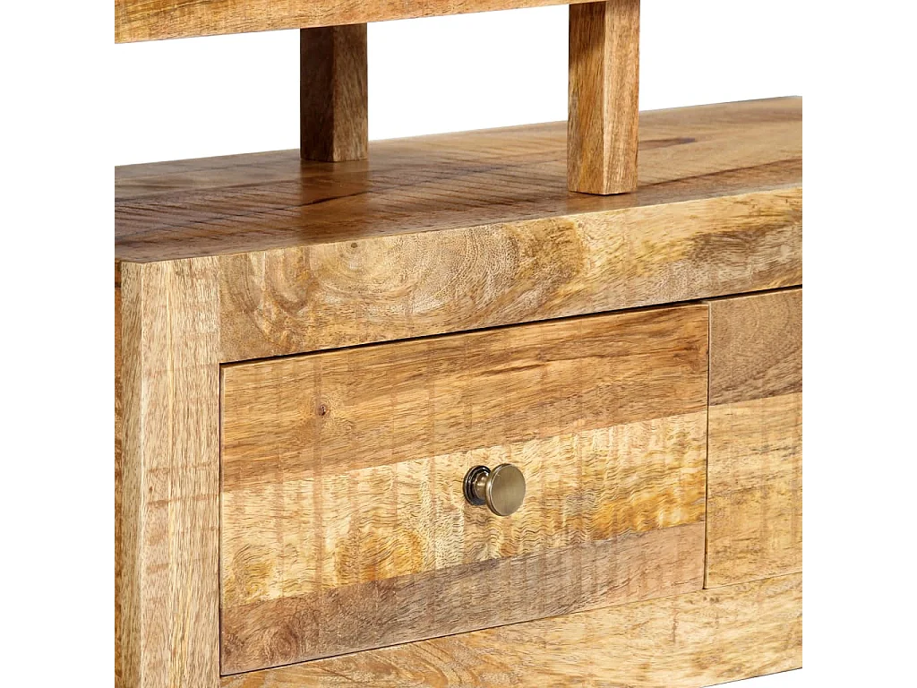 Meuble TV 120x30x40 cm Bois massif de manguier