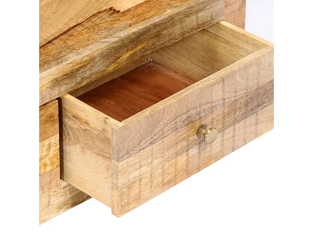 Meuble TV 120x30x40 cm Bois massif de manguier