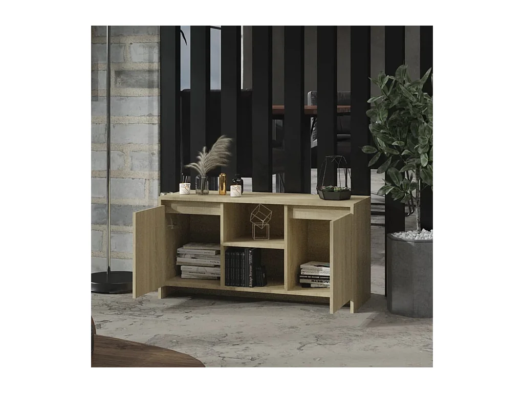 Meuble TV Chêne sonoma 102x37,5x52,5 cm Bois d'ingénierie