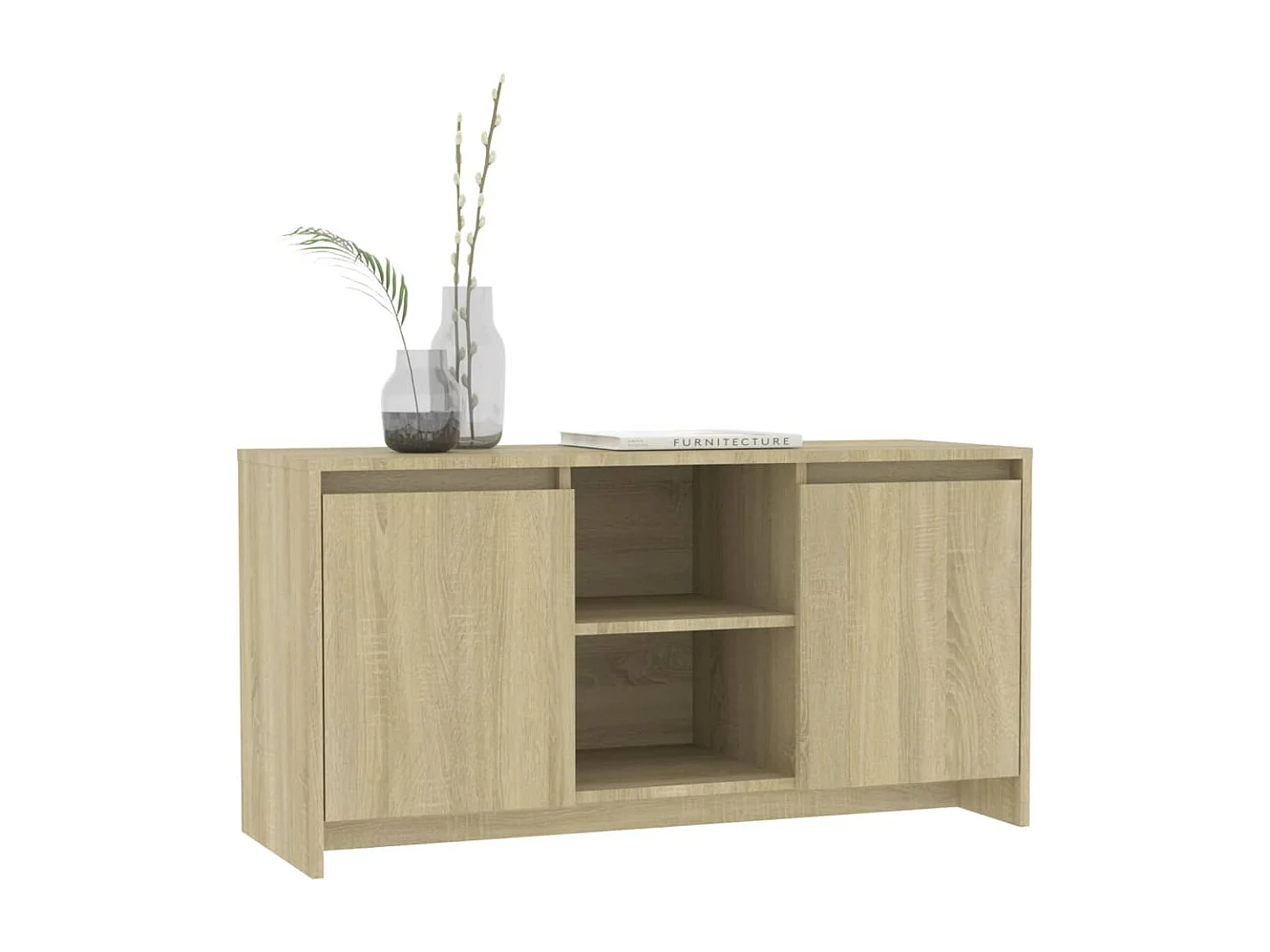 Meuble TV Chêne sonoma 102x37,5x52,5 cm Bois d'ingénierie