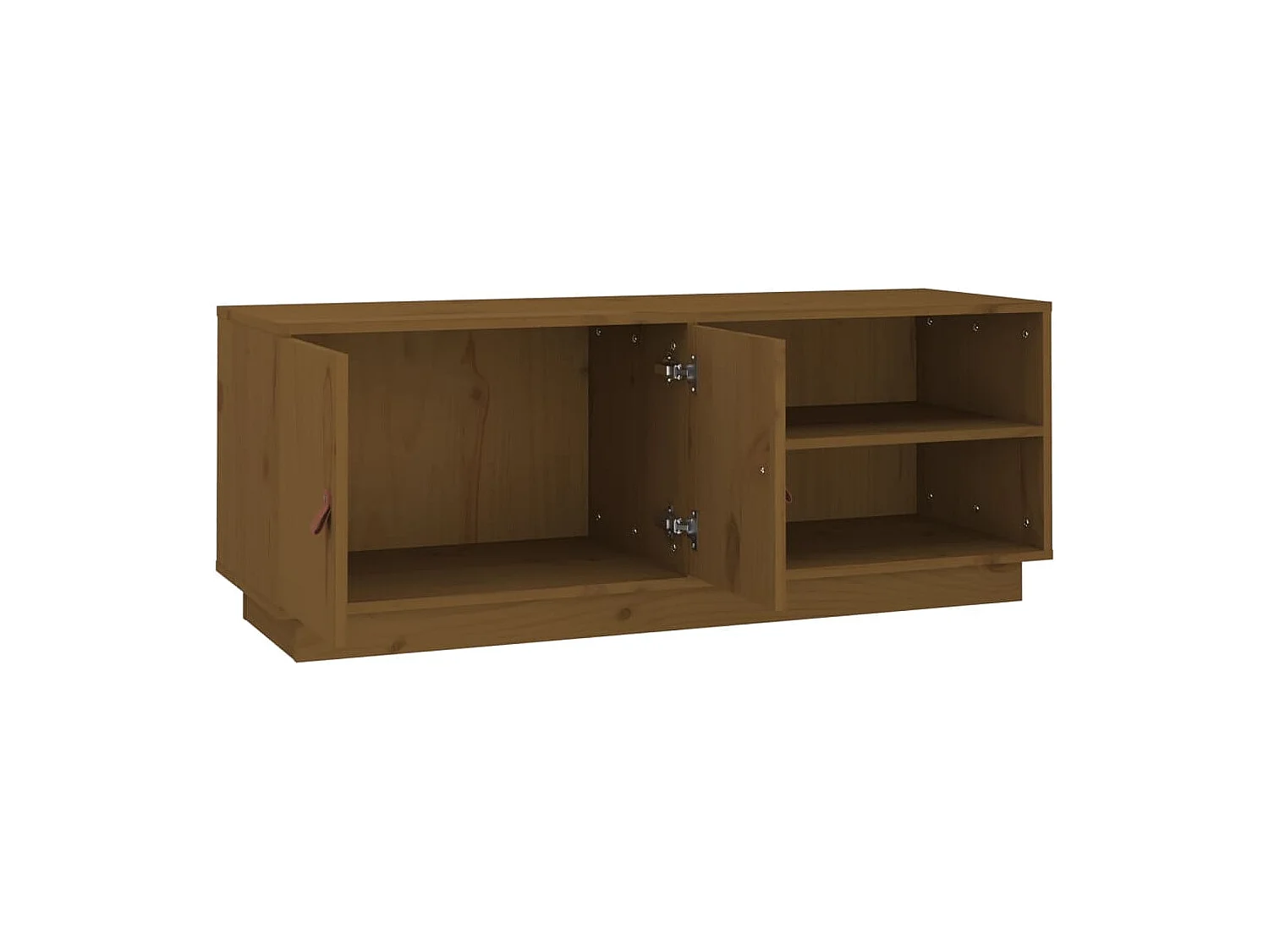 Mobile TV color miele 105x34x40 cm in legno massello di pino