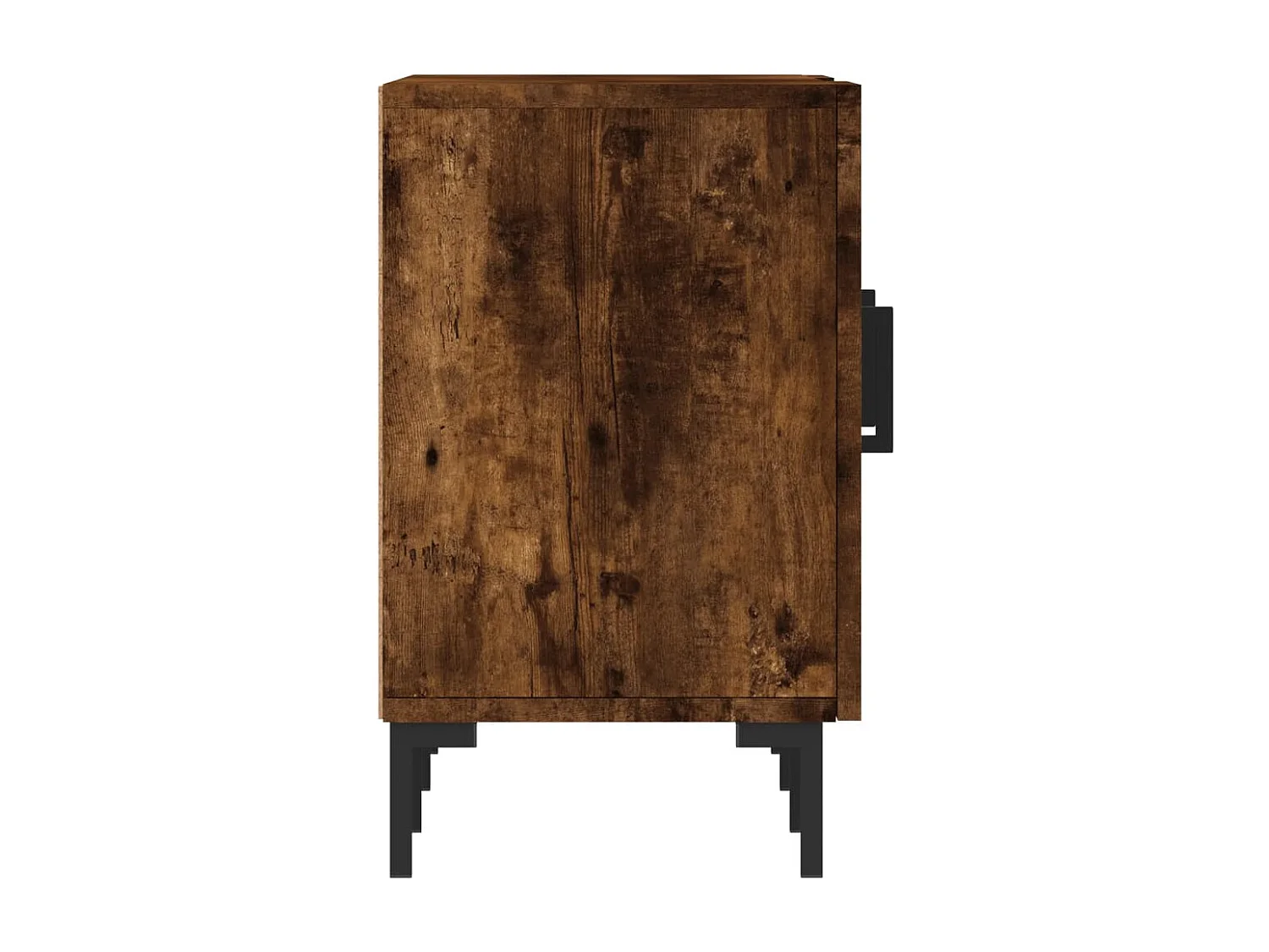 Meuble TV chêne fumé 150x30x50 cm bois d'ingénierie