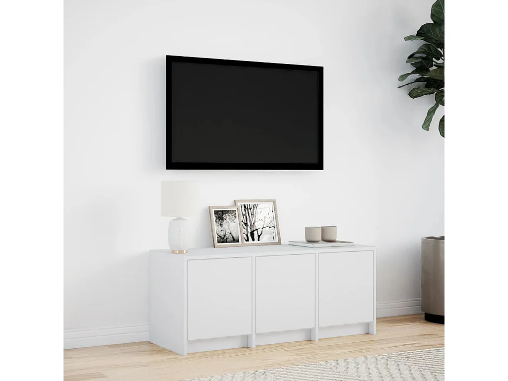 Mobile porta TV con LED bianco 97x34x40 cm in legno ingegnerizzato