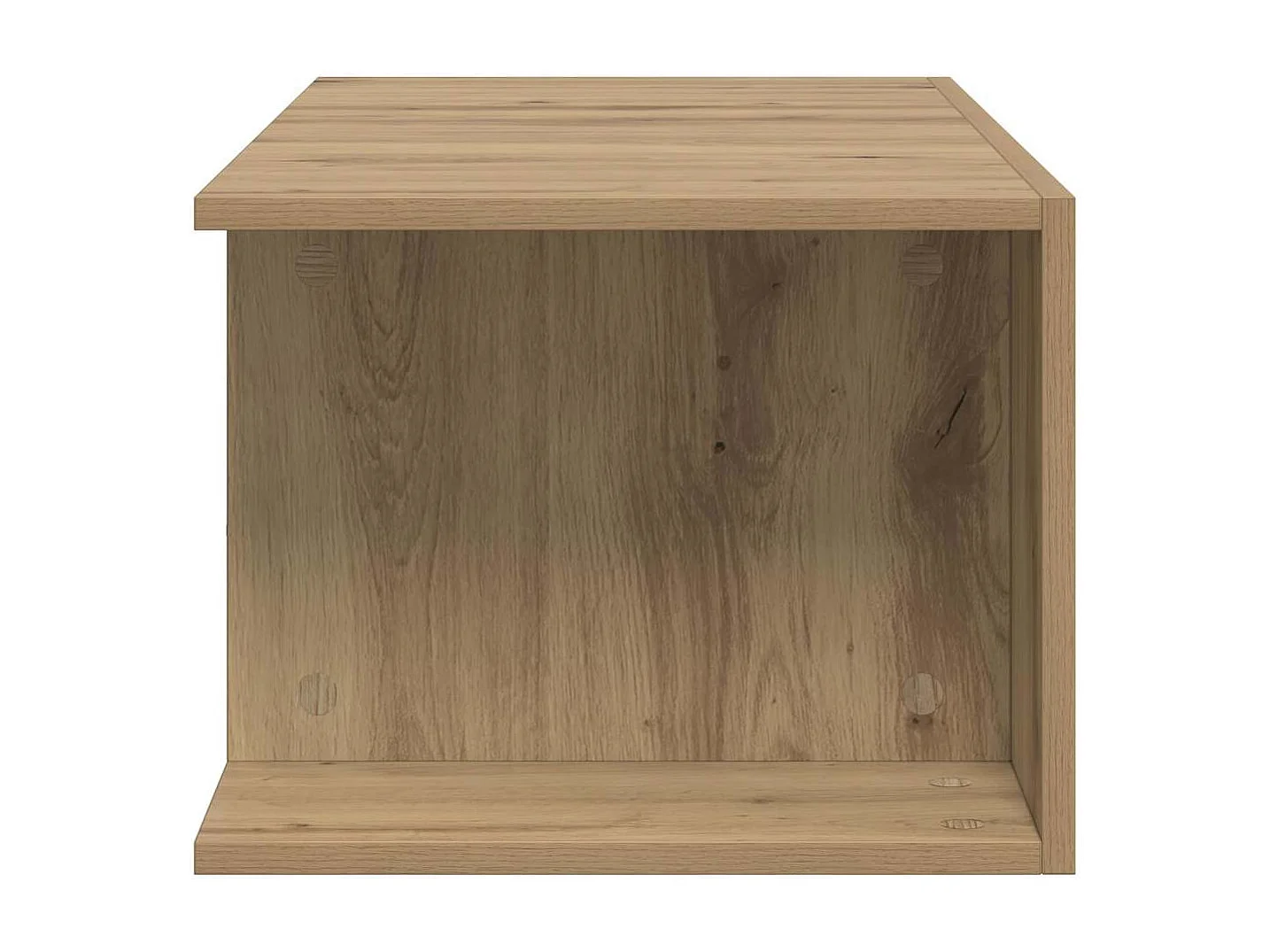 Meuble TV avec lumières LED chêne artisanal bois d'ingénierie