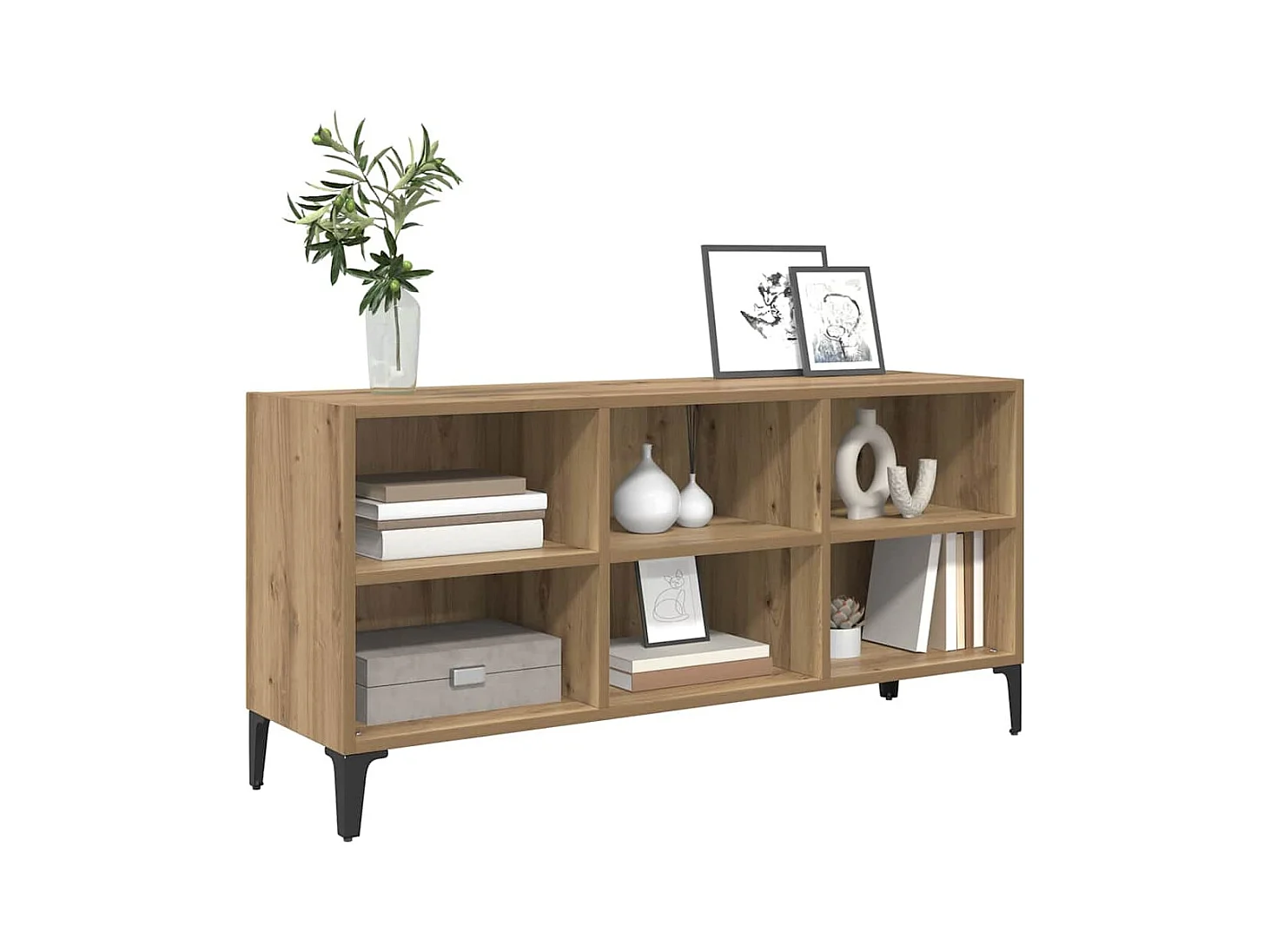 Meuble TV Marron 69.5 x 30 x 50 cm Bois d'ingénierie