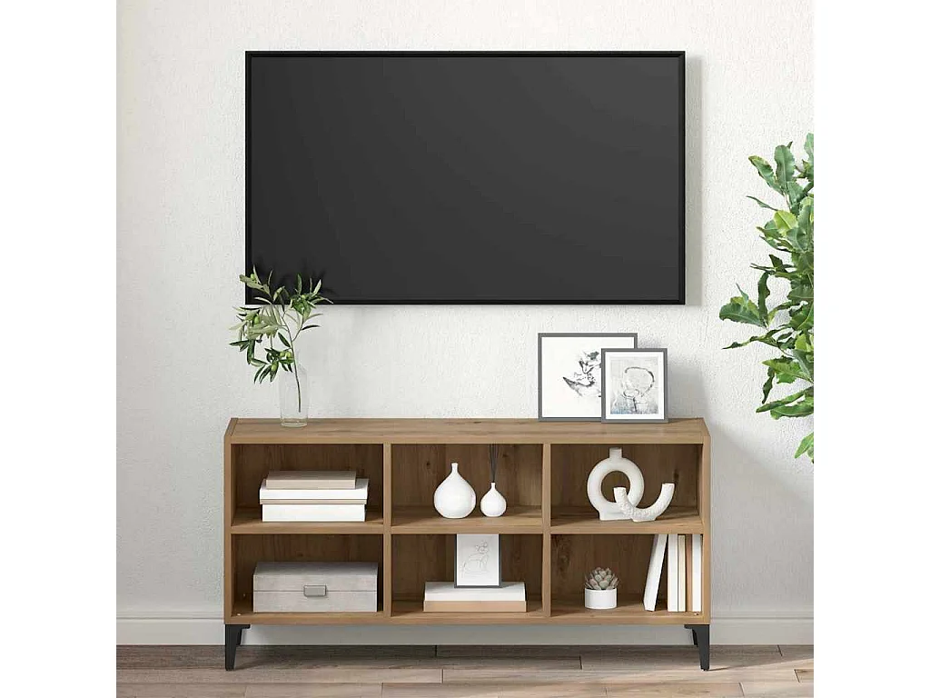 Meuble TV Marron 69.5 x 30 x 50 cm Bois d'ingénierie