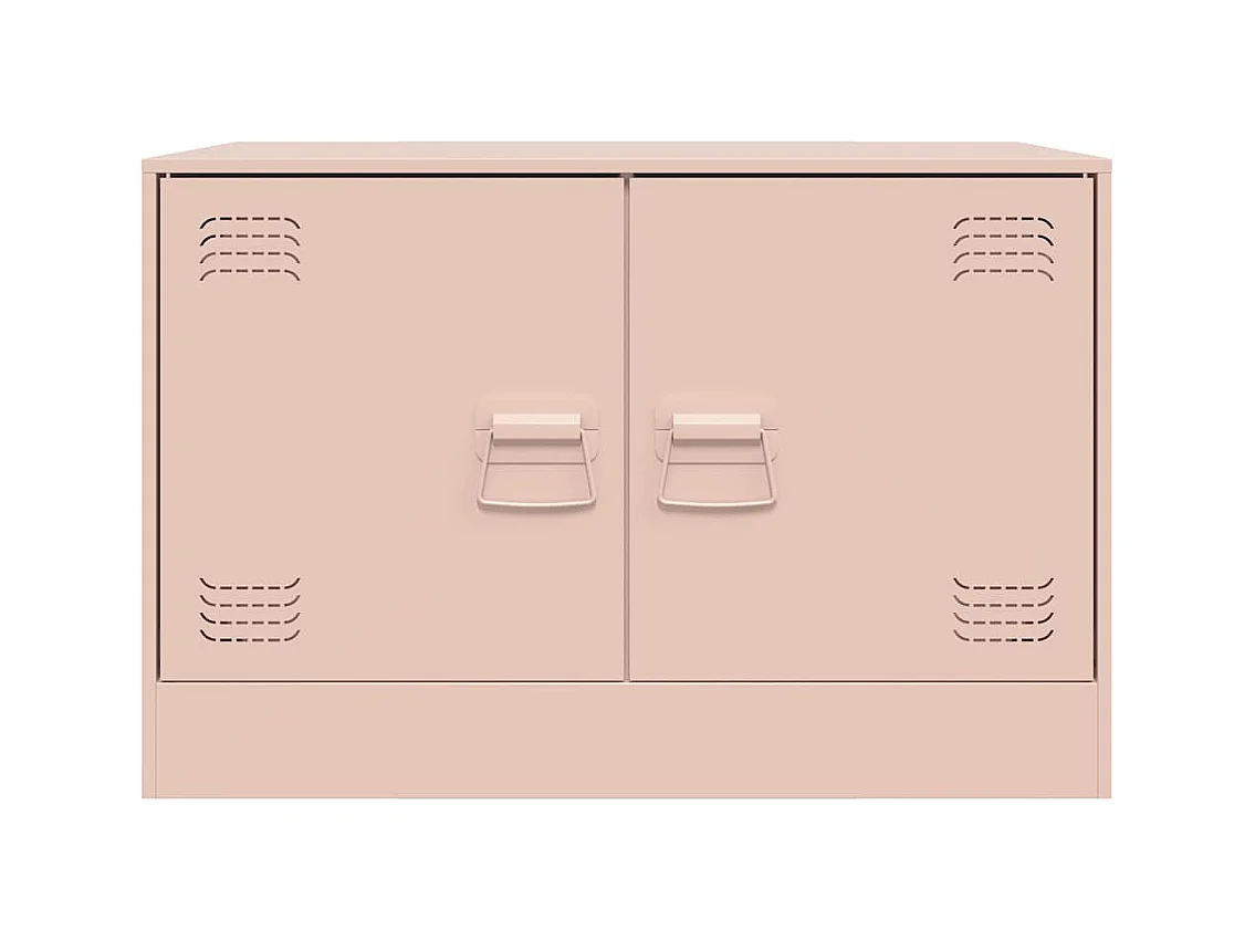 Mobile porta TV rosa 67x39x44 cm in acciaio