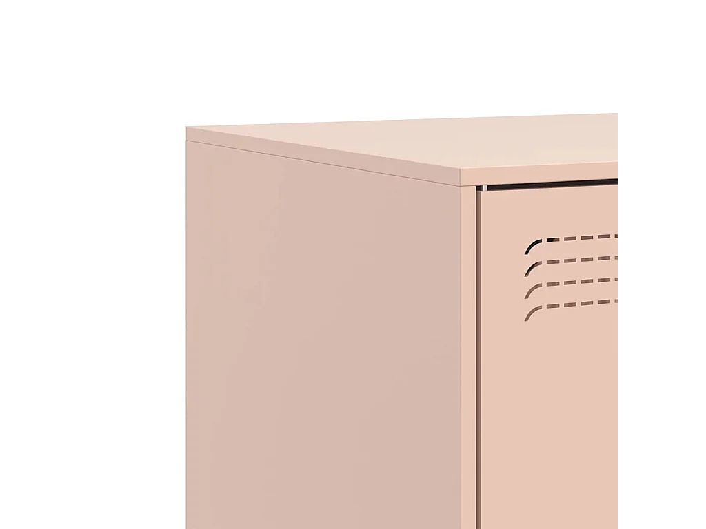 Meuble TV rose 67x39x44 cm acier