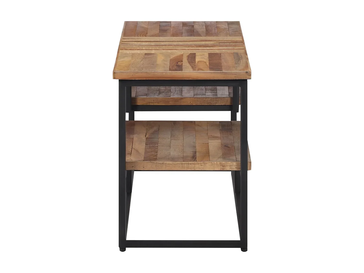 Meuble TV 110x30x39 cm teck massif récupéré