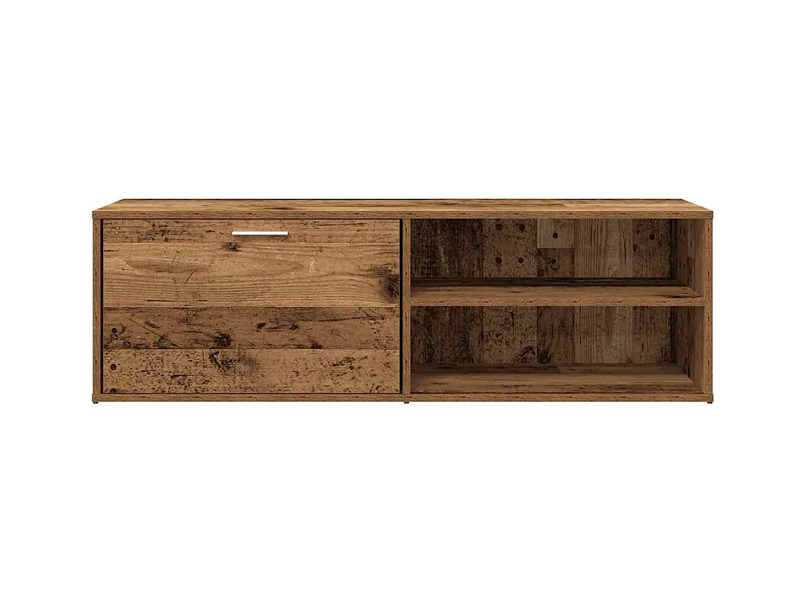 Meuble TV vieux bois 120x34x37 cm bois d'ingénierie