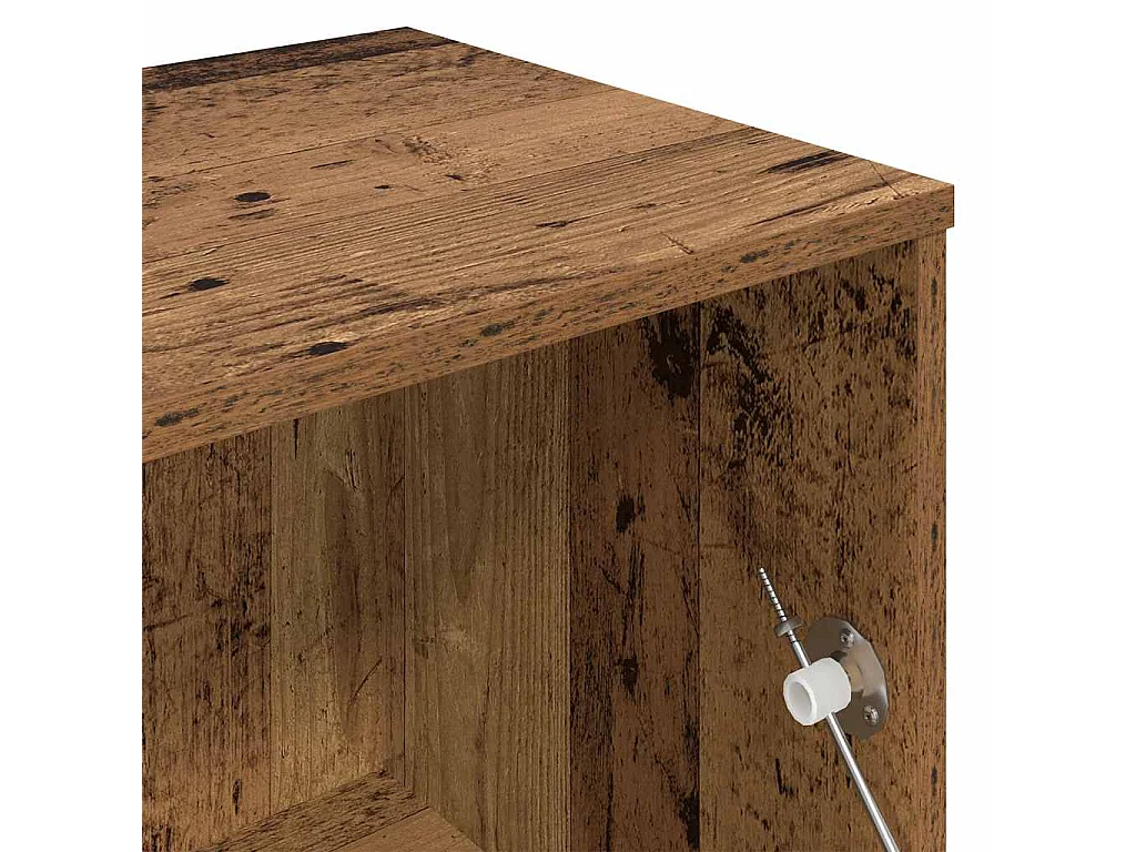 Meuble TV vieux bois 120x34x37 cm bois d'ingénierie