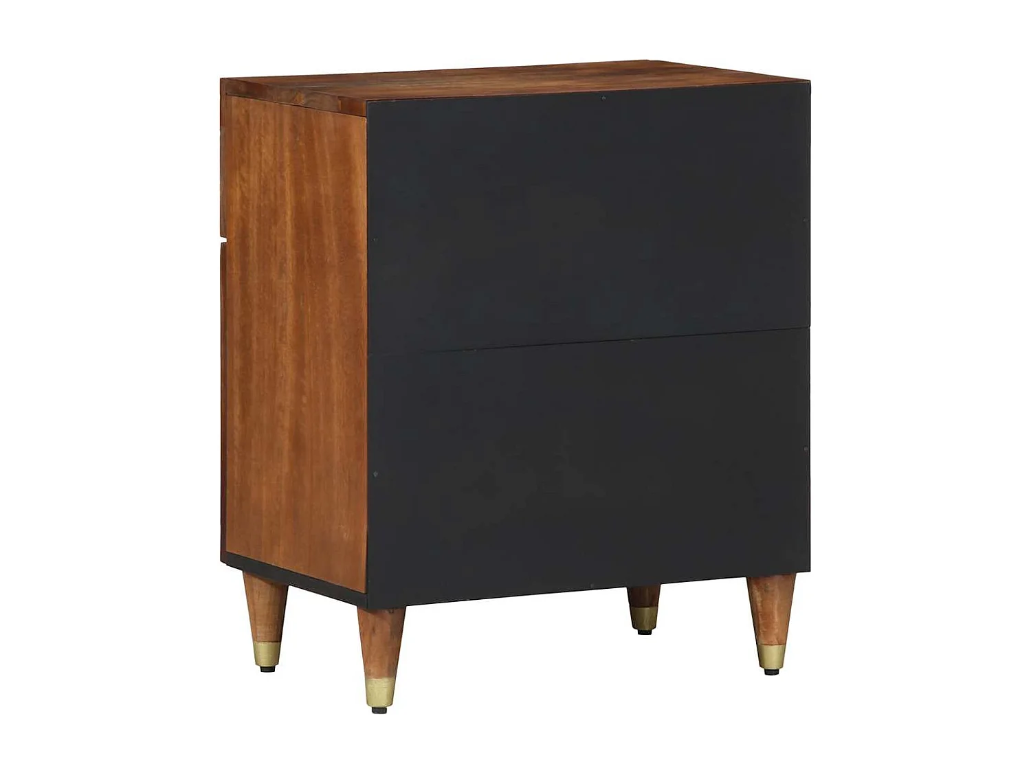 Table de chevet 50x33x60 cm en bois solide de manguier